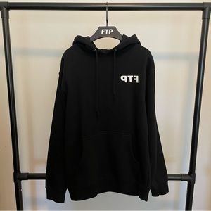 FTP Logo Hoodie Black Small Used